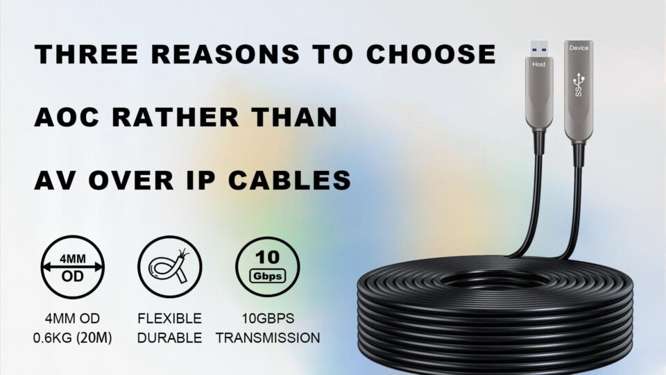 reasons to choose AOC rather than AV over IP Cables