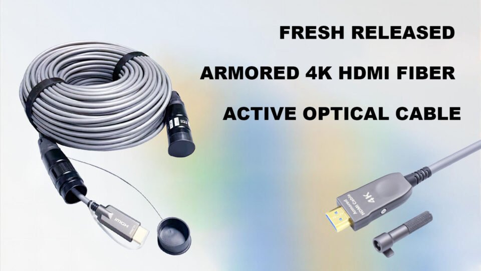 Fresh releasing armored 4k hdmi fiber active optical cable