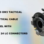 Armored OM3 Tactical Fiber Optical Cable Drum Reel with 4MPO to 24LC