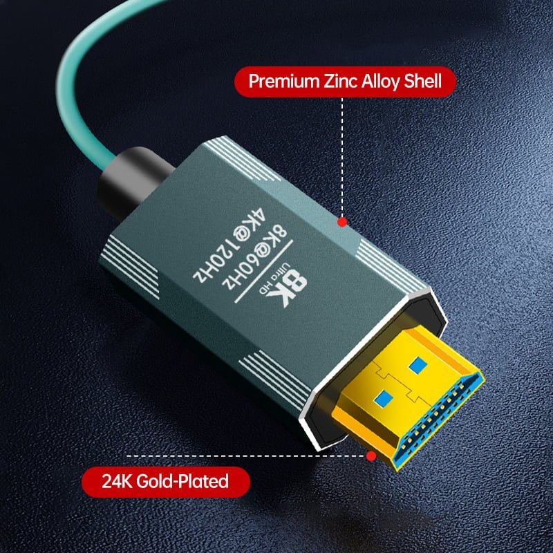 Detachable 8K HDMI 2.1 to MPO Fiber Terminal