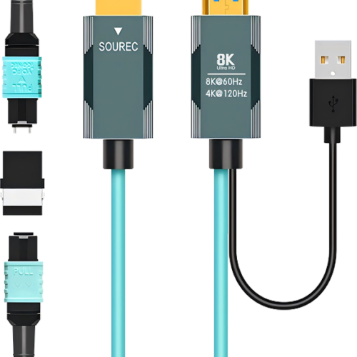 8K Pure Fiber Optic HDMI2.1 Extension Cable Kit