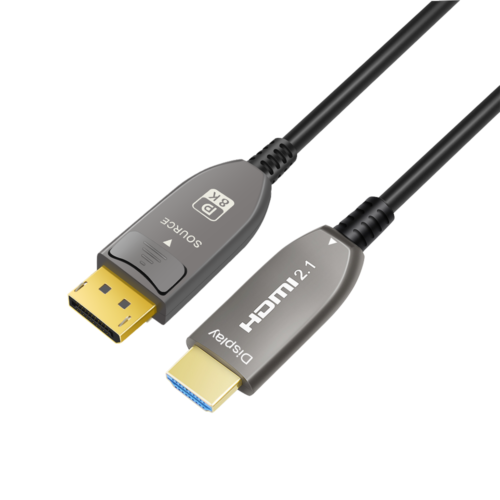 DisplayPort1.4 to HDMI Fiber Active Optical Cable-AOCFiberlink-1KWHT