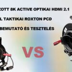 Páncélozott 8K Active optikai HDMI 2.1 AOC kábel taktikai Roxton PCD dobbal – Bemutató és Tesztelés