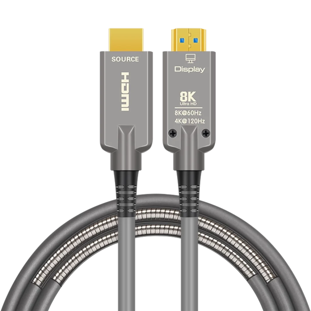 8k armored fiber HDMI cable